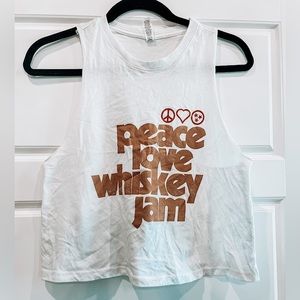 Authentic Nashville “Whiskey Jam” crop top.